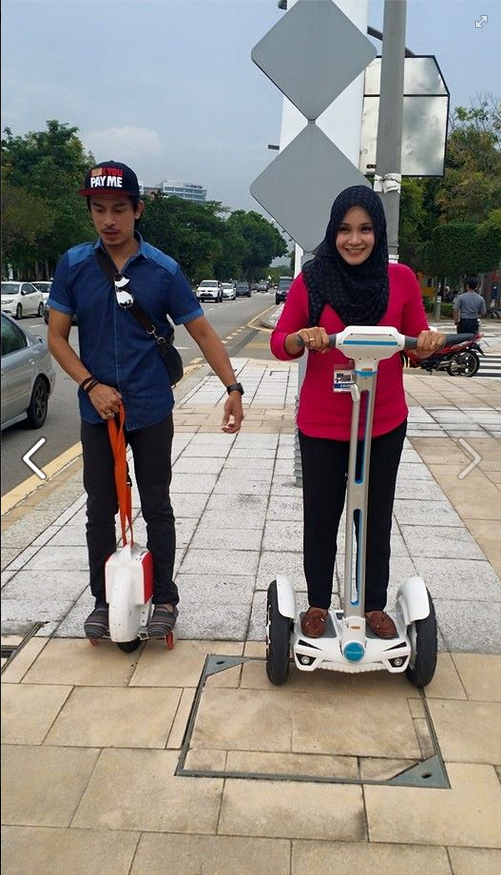 Airwheel Intelligent Electric Scooters appeared in 2015 Festival Belia Putrajaya in Malaysia.